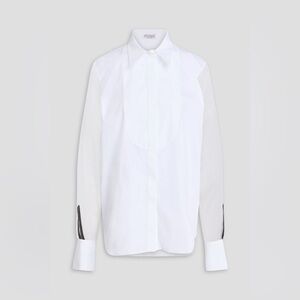 Brunello Cucinelli White Button Down Shirt 
in size S